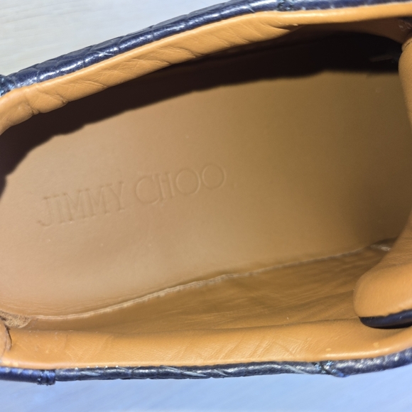 Jimmy Choo Leather Animal Print Men's Sneakers - Picture 11 of 11